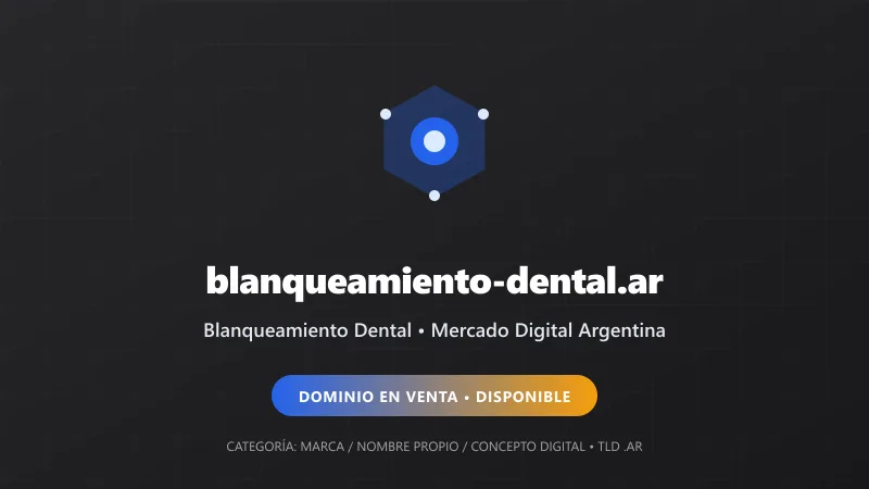 Identidad gráfica y activo digital para Blanqueamiento Dental en Argentina